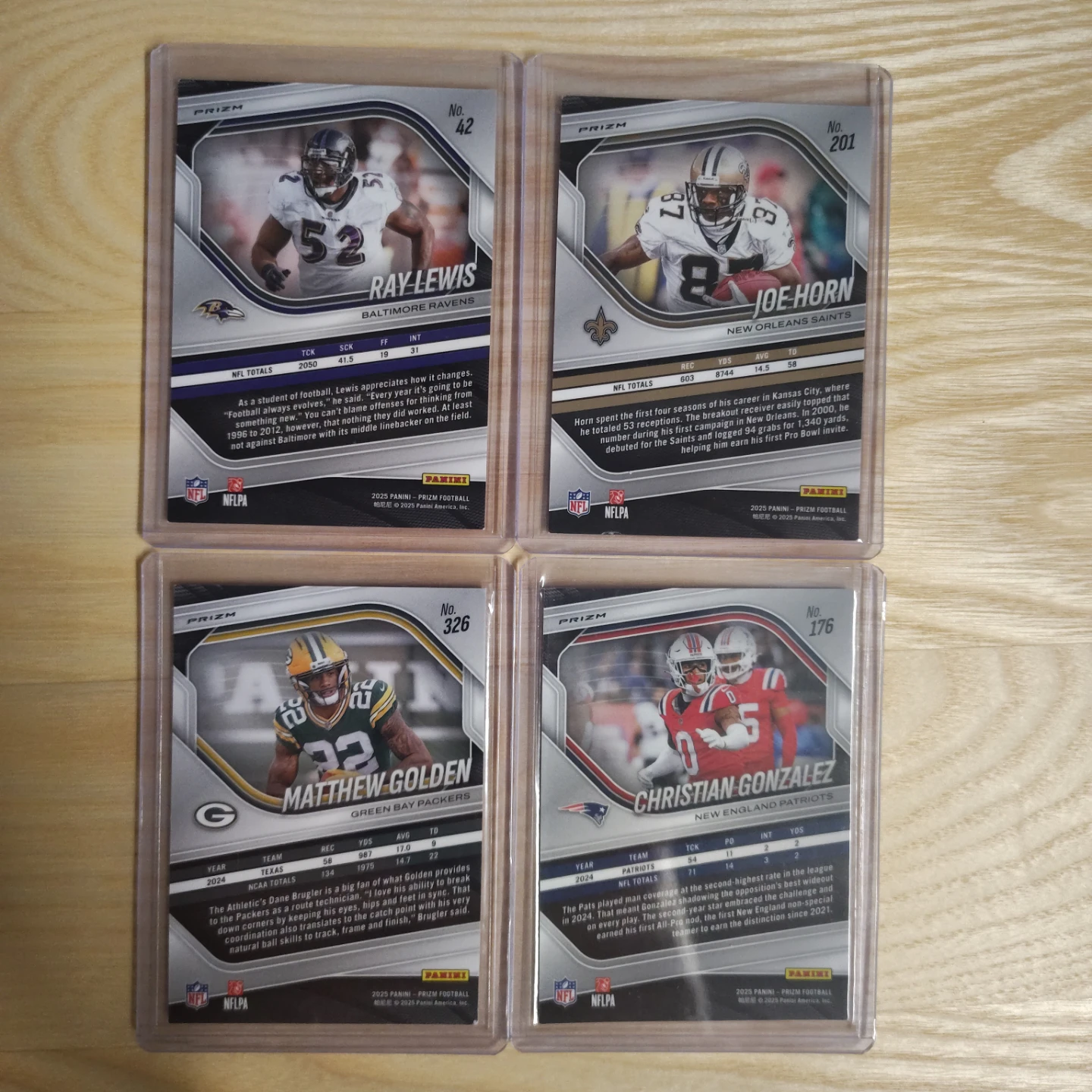 2025 Panini Prizm Football NFL Cards Lot of 4 - photo 2