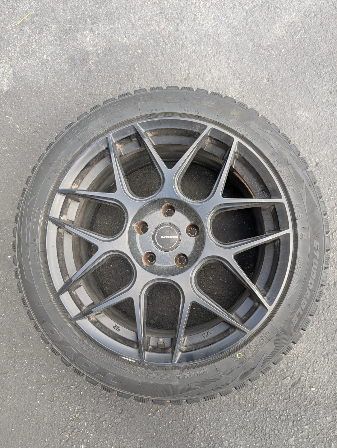 Toyo Observe G3-Ice Winter Tires from 2020 Tesla Model 3