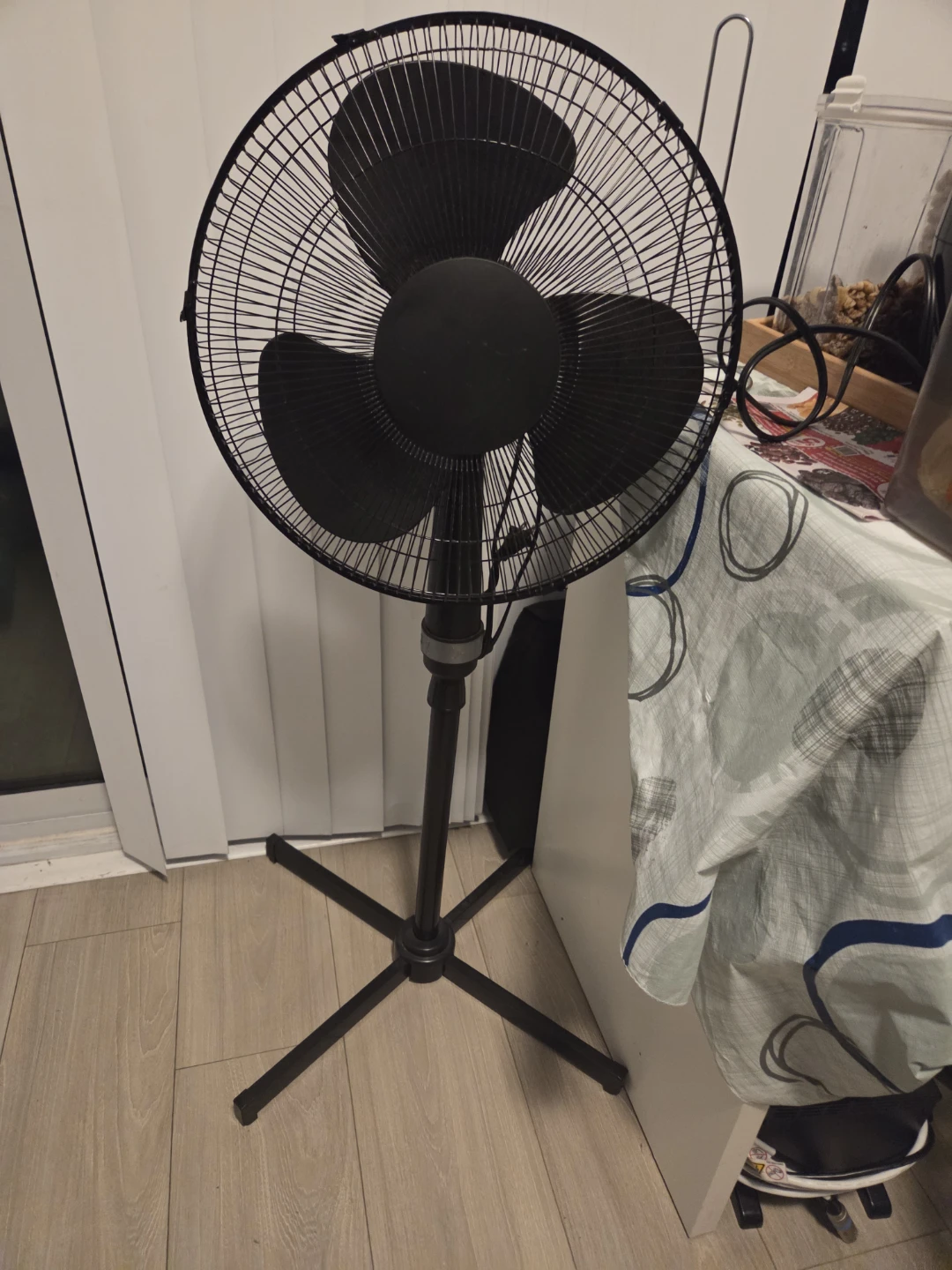 Black Pedestal Fan - photo 2