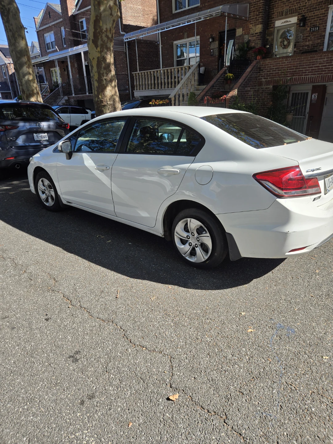 White Honda Civic Sedan