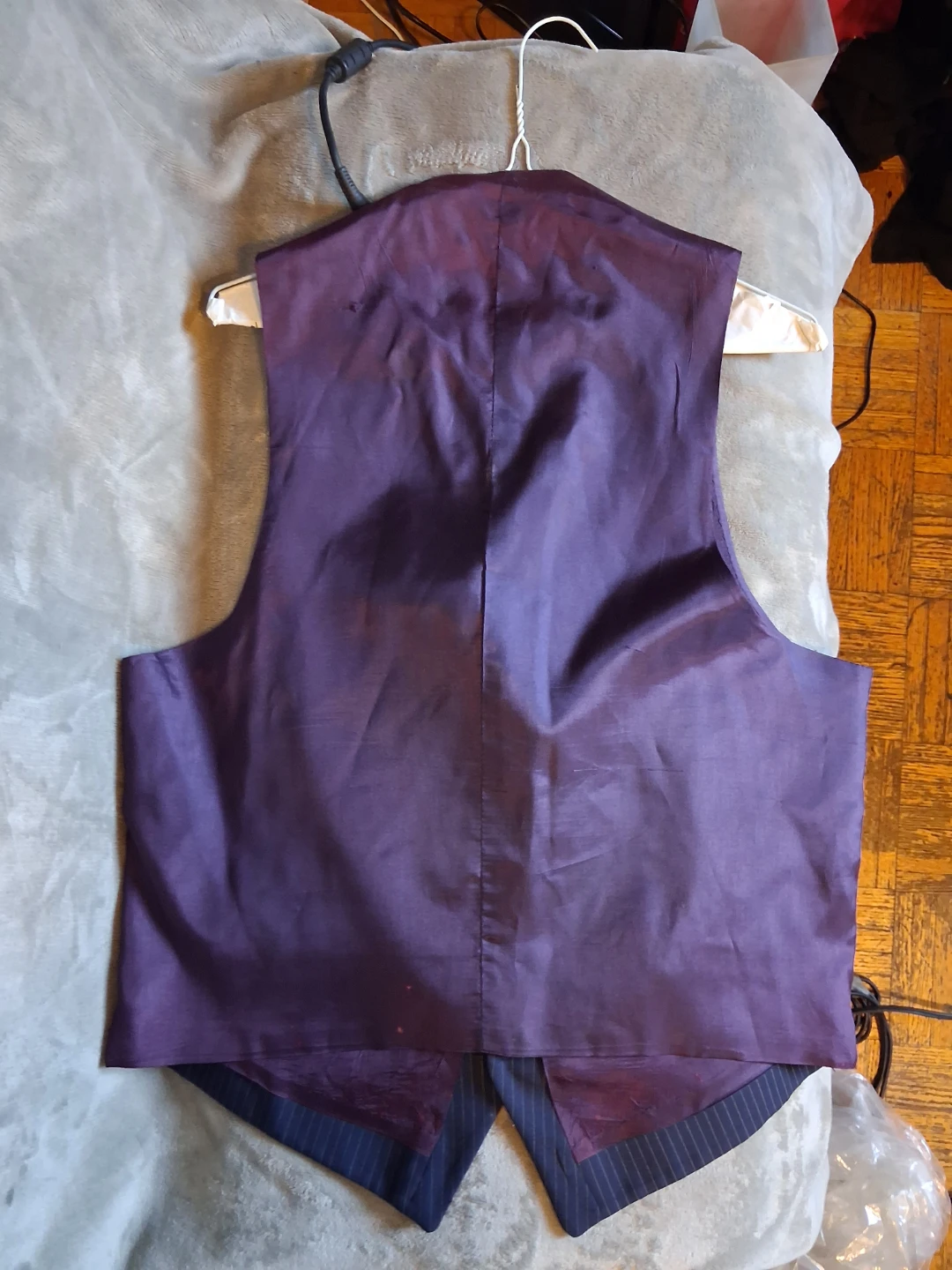 Three-Piece Navy Pinstripe Suit For sale - photo 5