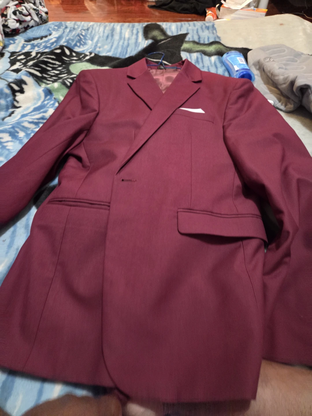 Men's Burgundy / Wine Red Suit - Size 2XL (Fits Smaller) - photo 4