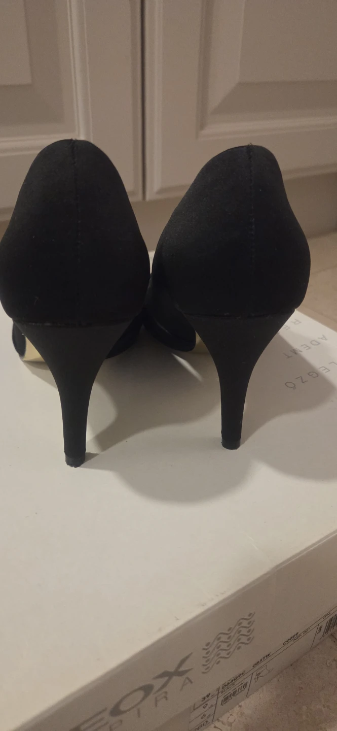 Adrianna Papell Black Peep Toe Heels - photo 2