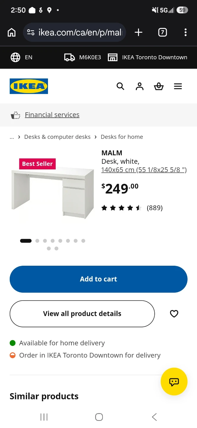 IKEA MALM Desk, White - photo 2