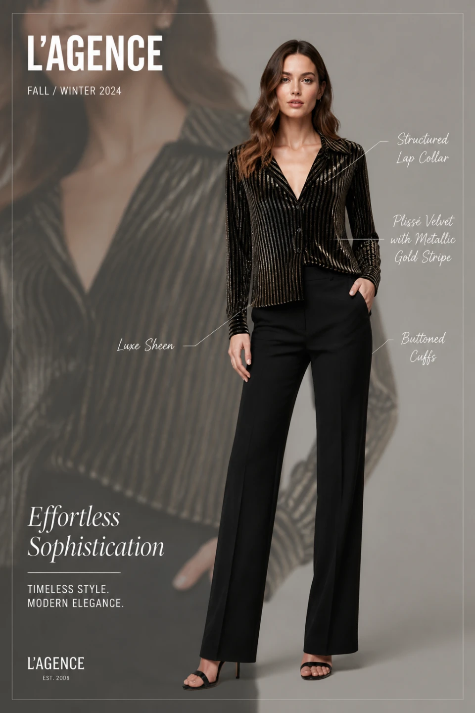 Paganini Striped Velvet Button-Down Shirt - photo 4