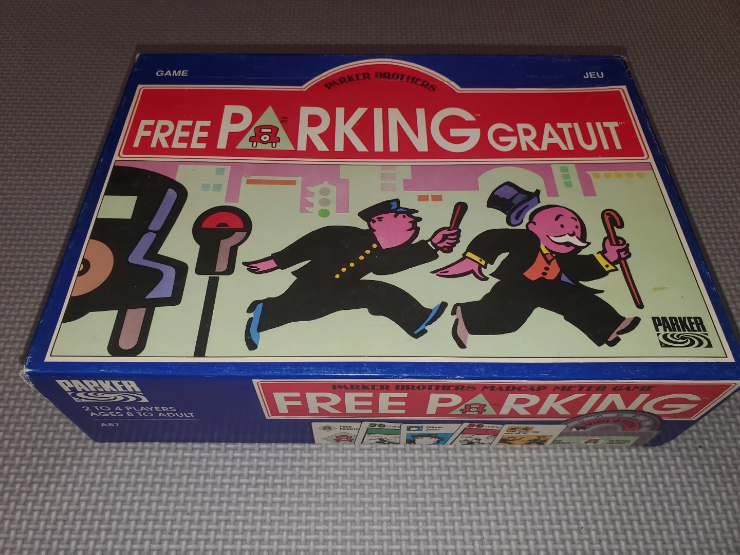 1988 Parker Brothers Free Parking Board Game