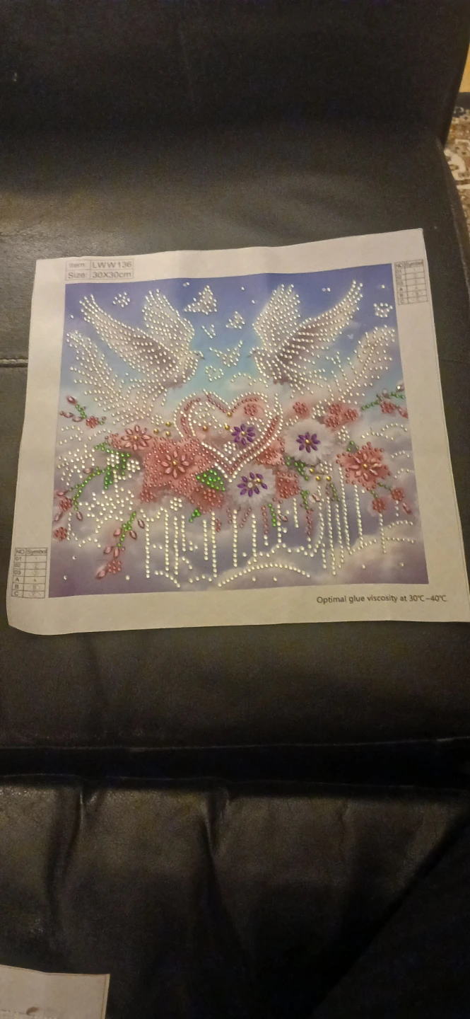 Doves and Hearts Diamond beads Kit LWW136