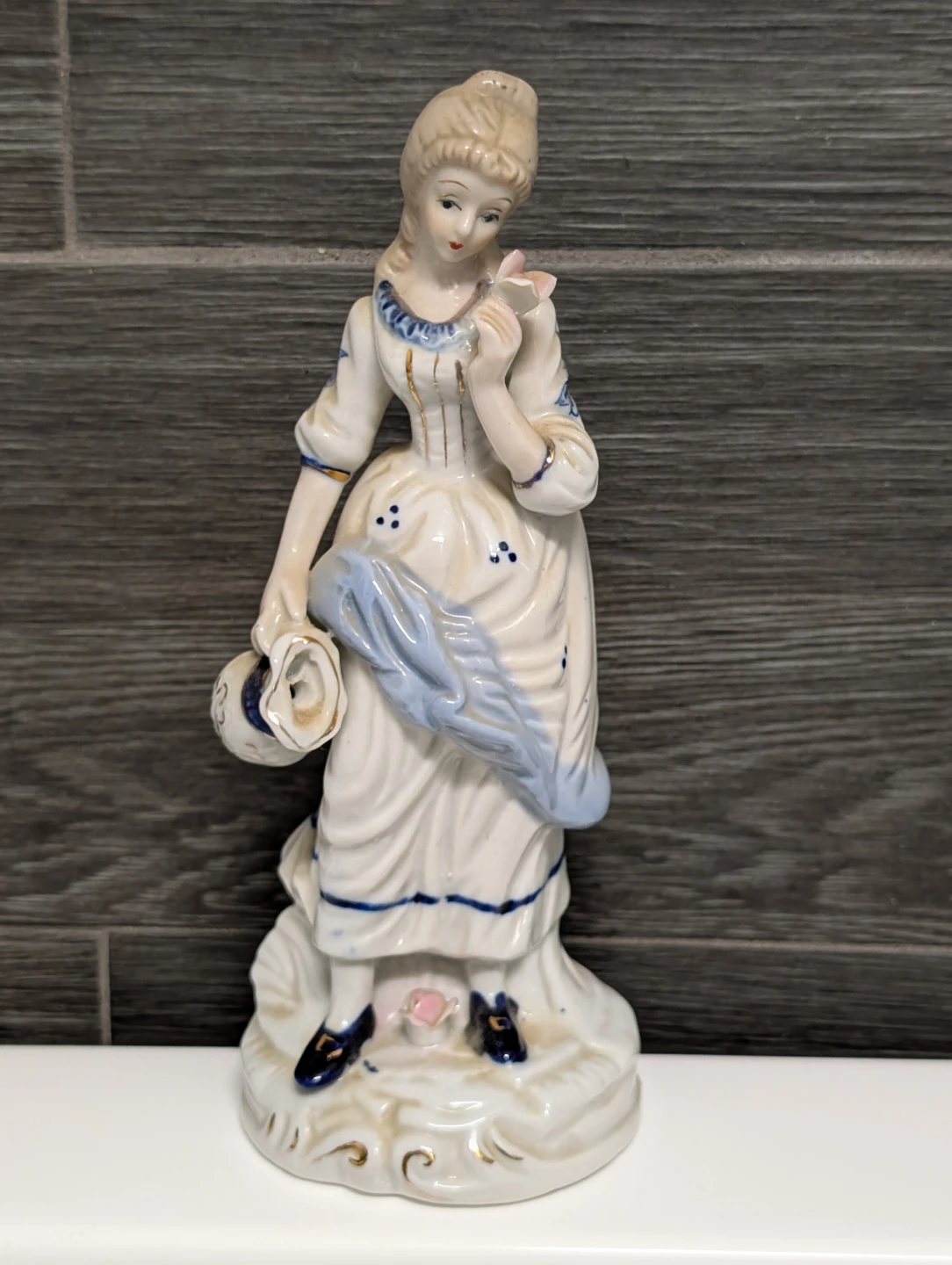 Vintage Porcelain Victorian Lady Figurine