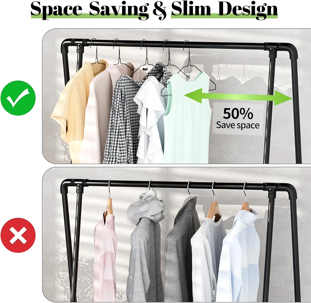 NEW In Box 100 Pack Black Metal Clothes Hangers - photo 3