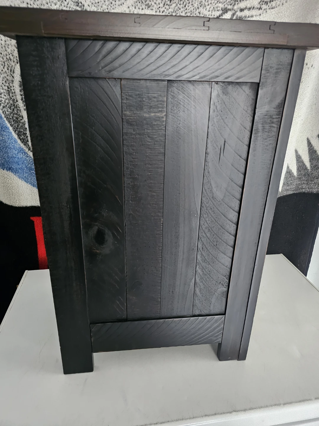 1 Rustic farmhouse end table - photo 4