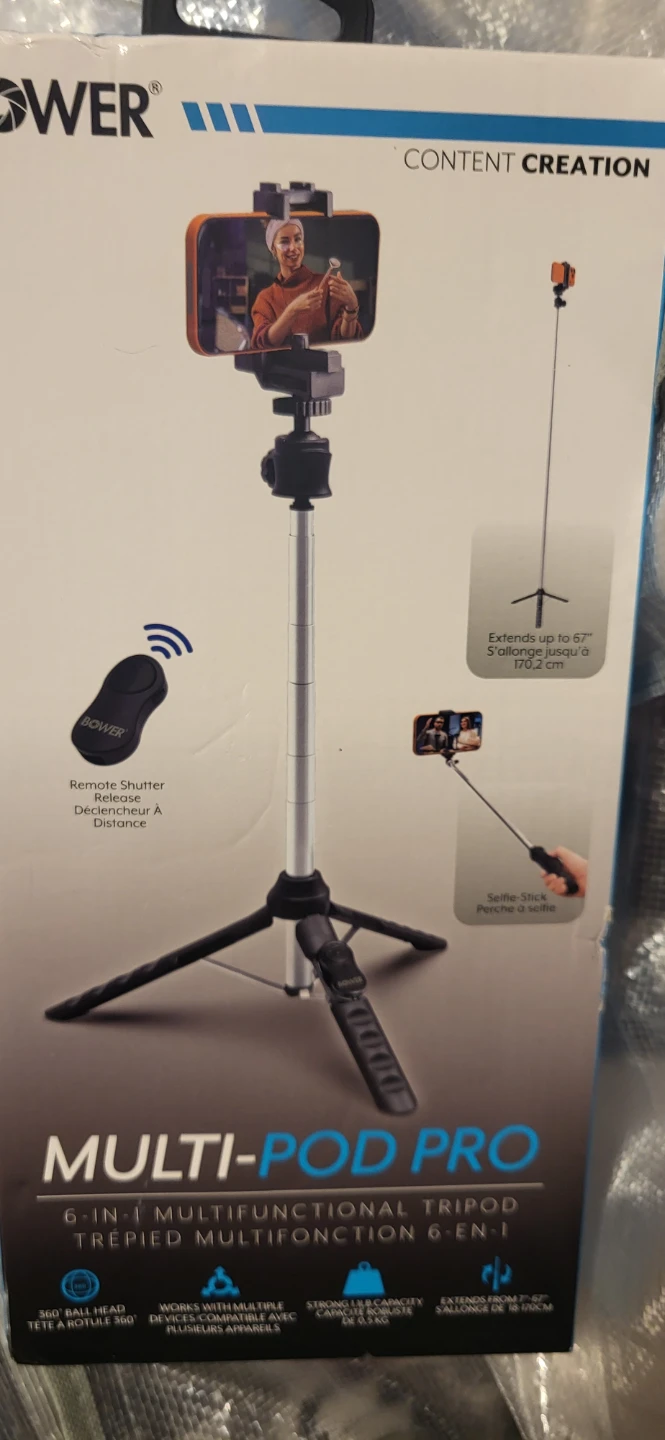 Bower Multi-Pod Pro 6-in-1 Tripod