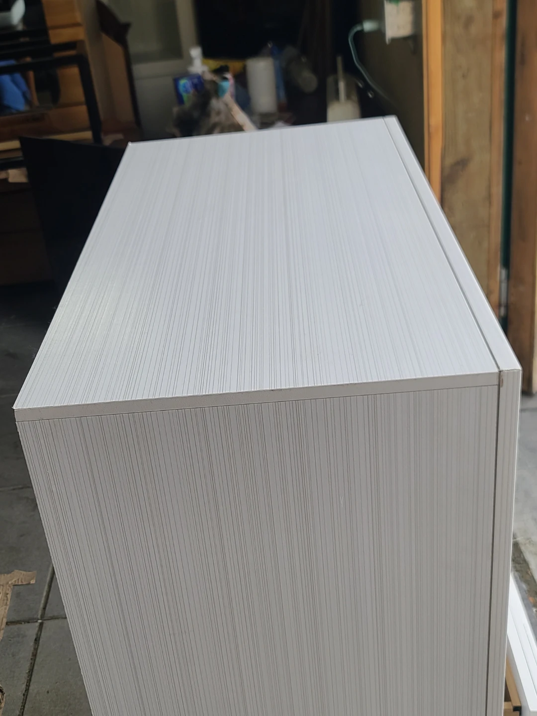 White 5-Drawer Chest with Black Hardware - photo 4