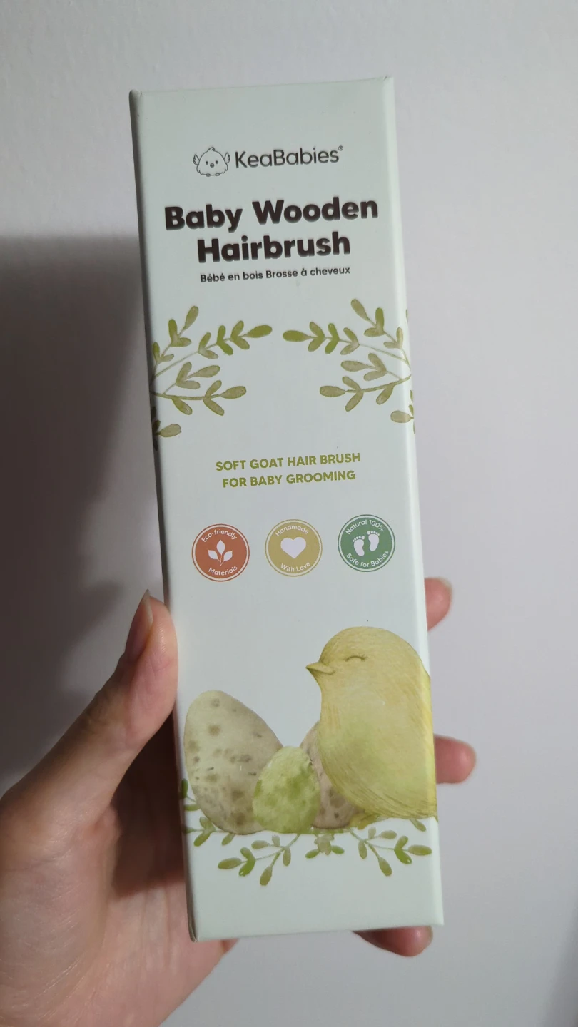 KeaBabies Baby Wooden Hairbrush - photo 3