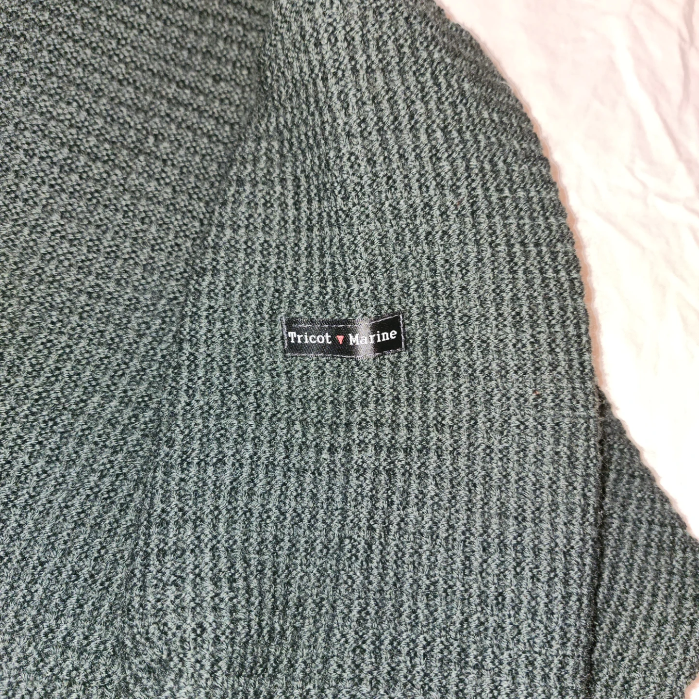 Tricot Marine Dark Green Knit Sweater - photo 3