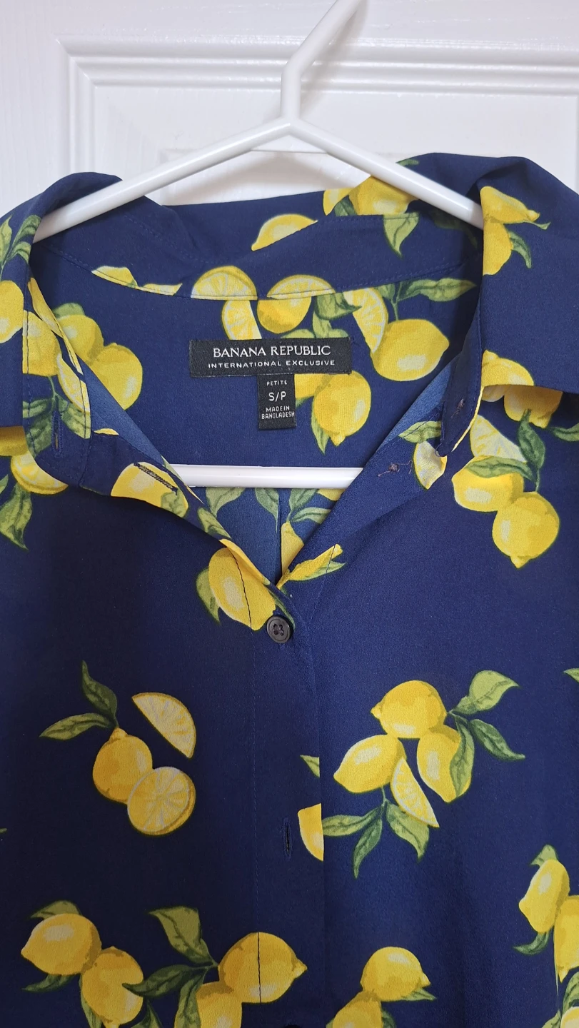 Banana Republic Lemon Print Shirt - photo 2