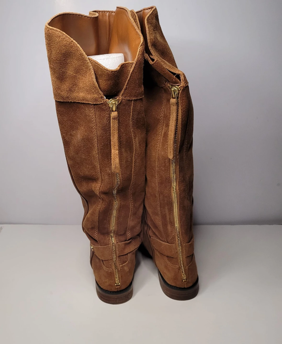 Brown Suede Over-the-Knee Boots - photo 2