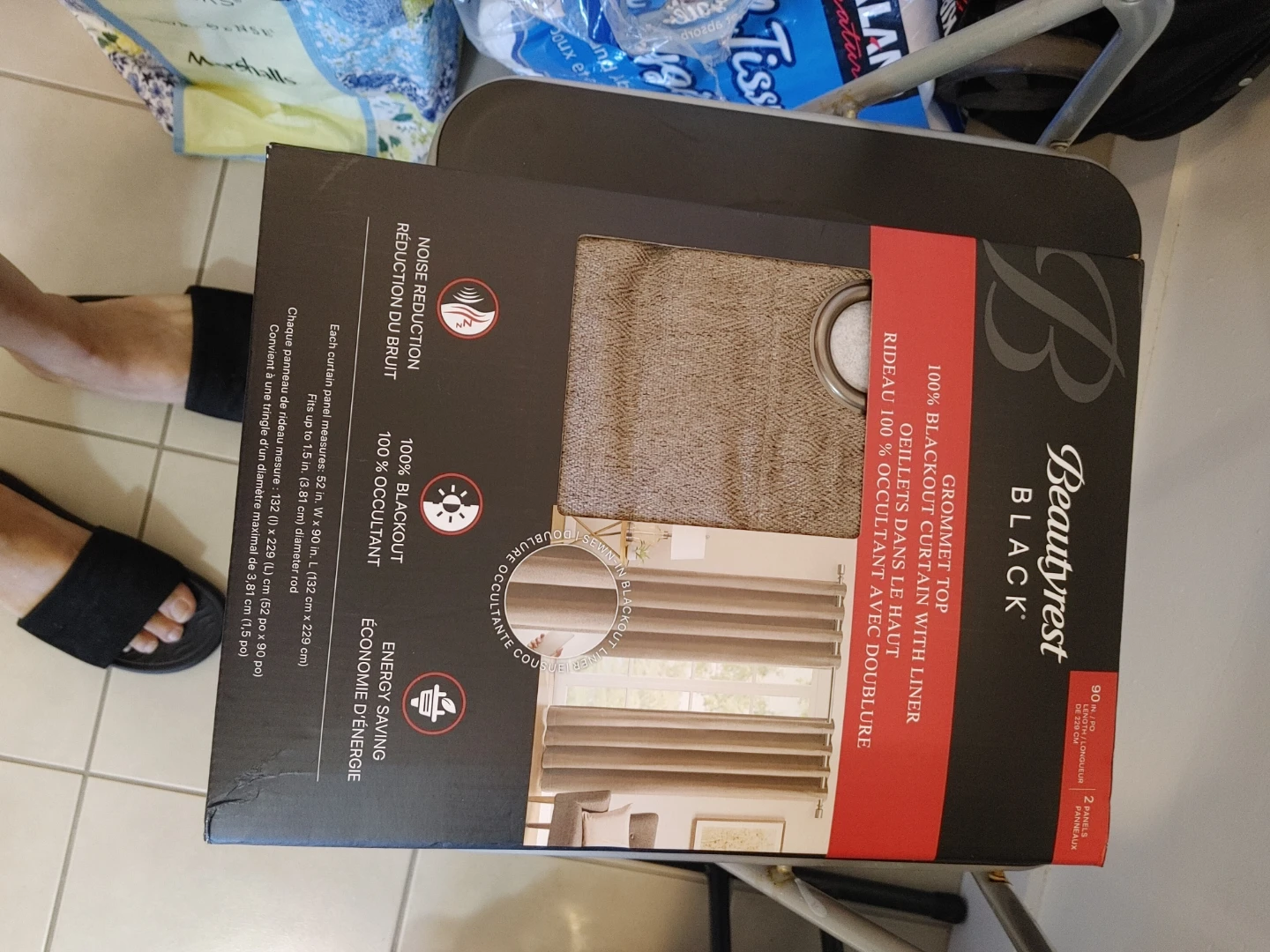 Beautyrest Black 100% Blackout Grommet Curtains - photo 2