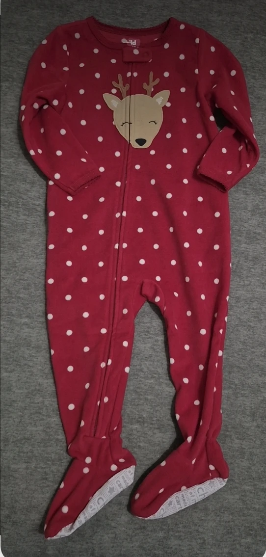Child of Mine Reindeer Footed Pajamas 18mo.