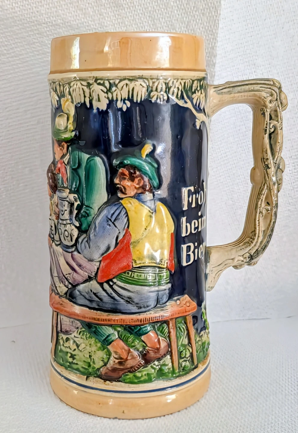 Vintage German Beer Stein - 7" Tall