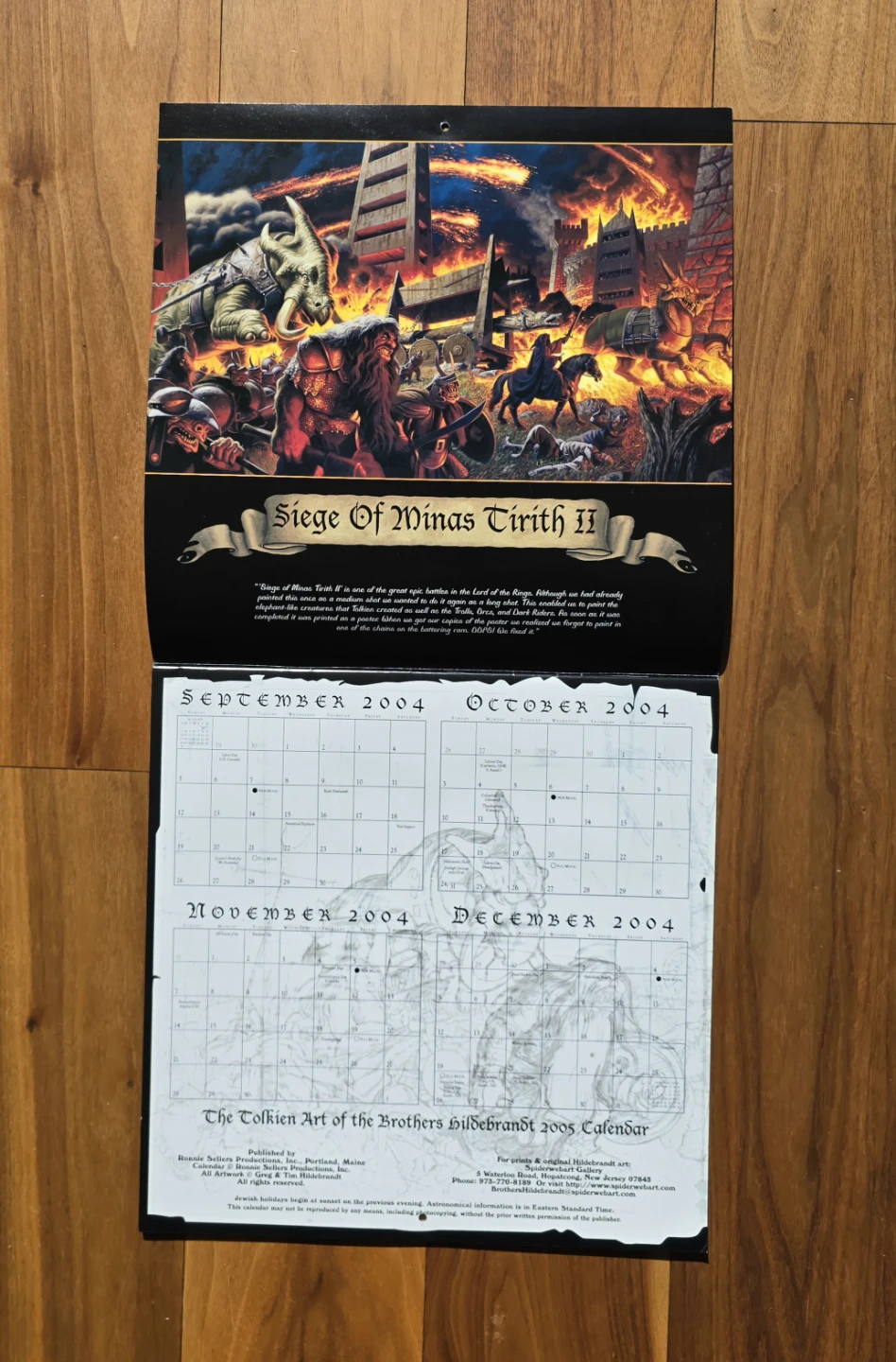 The Tolkien Art of The Brothers Hildebrandt 2005 Calendar - photo 2