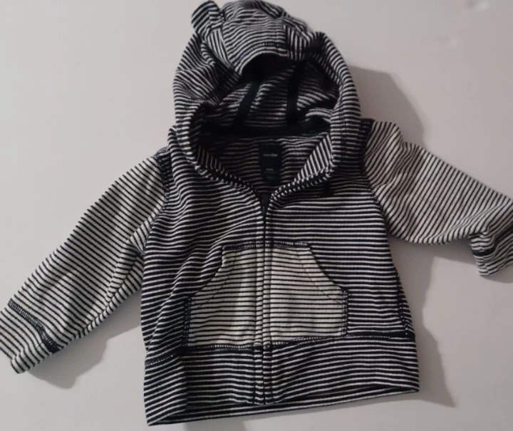 Baby Gap Striped Zip-Up Hoodie