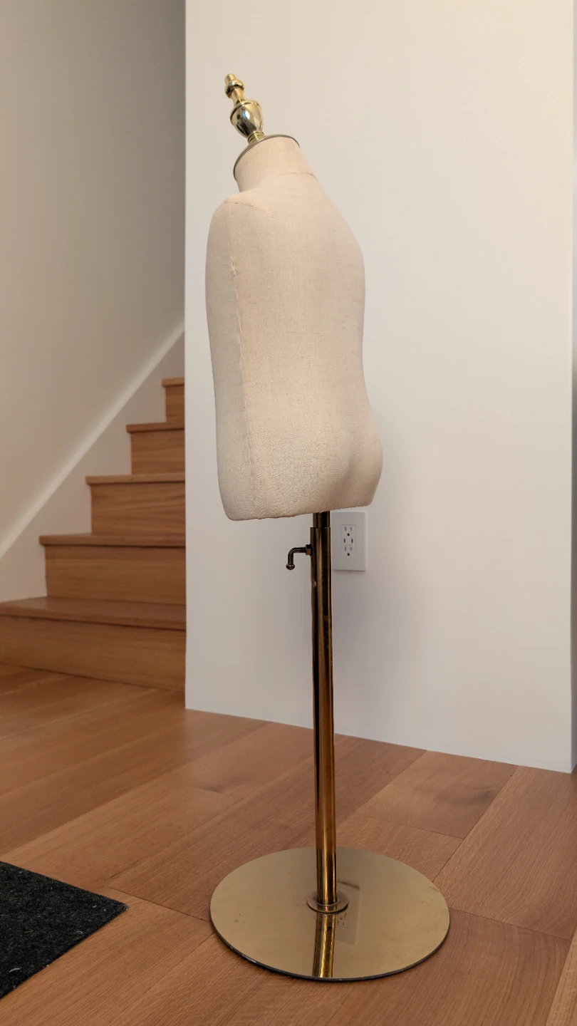 Child's Fabric Torso Mannequin with Gold Stand - photo 4