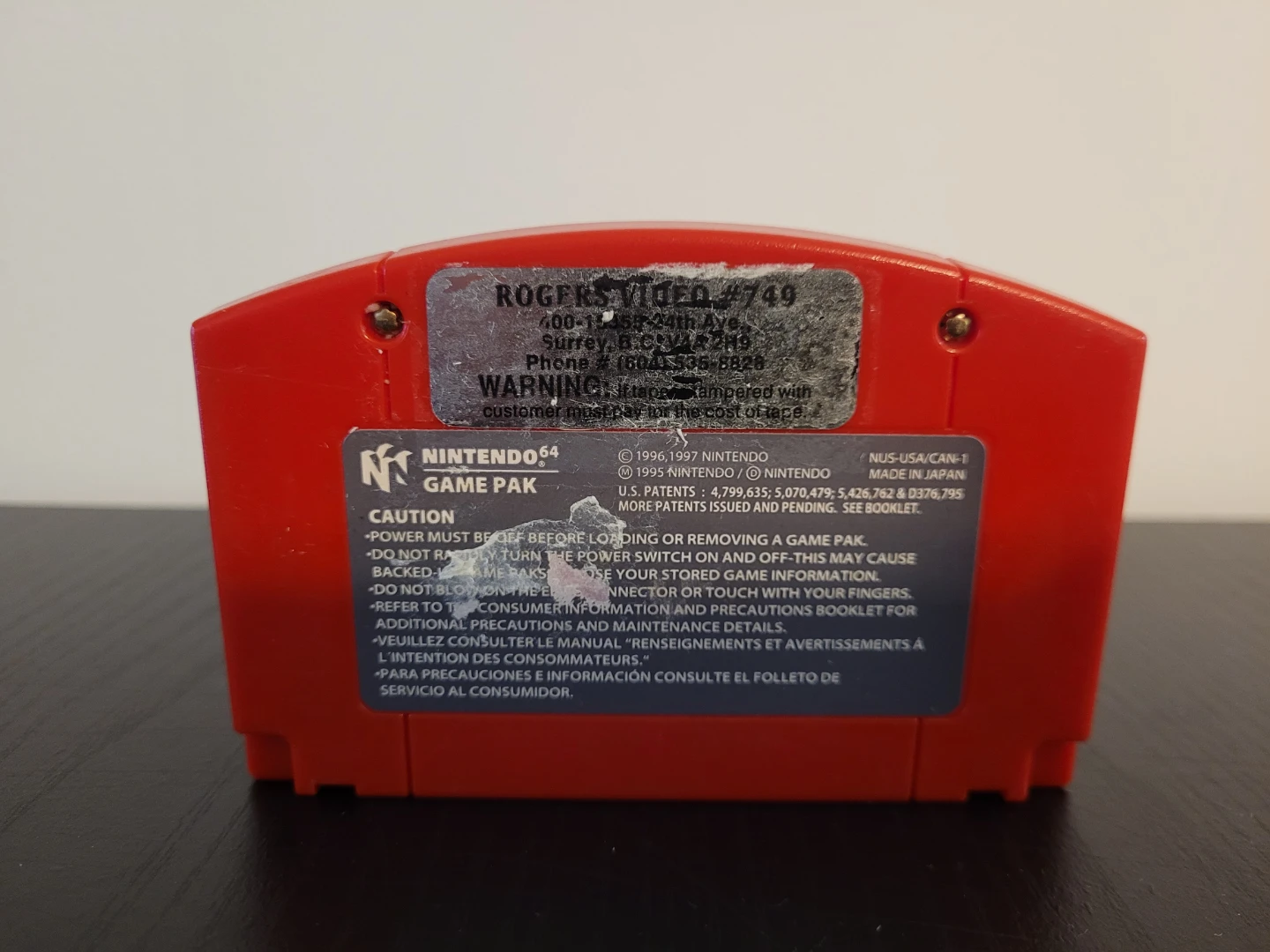Spider-Man Nintendo 64 Game Cartridge - photo 3