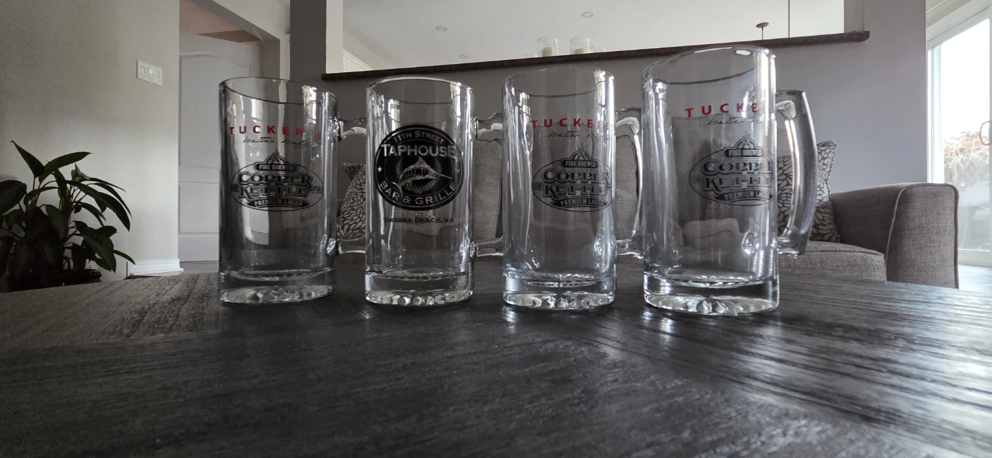 Beer steins and glasses