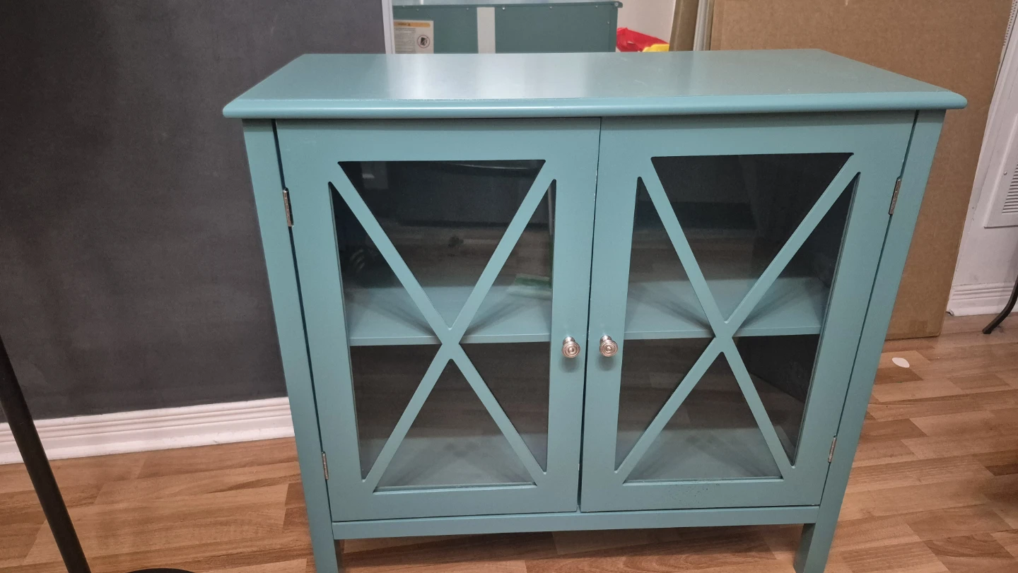Teal Accent Cabinet