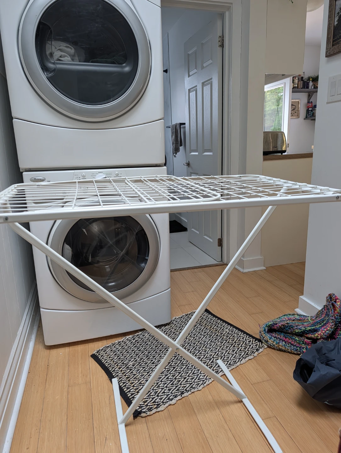 White Metal IKEA Drying Rack - photo 2