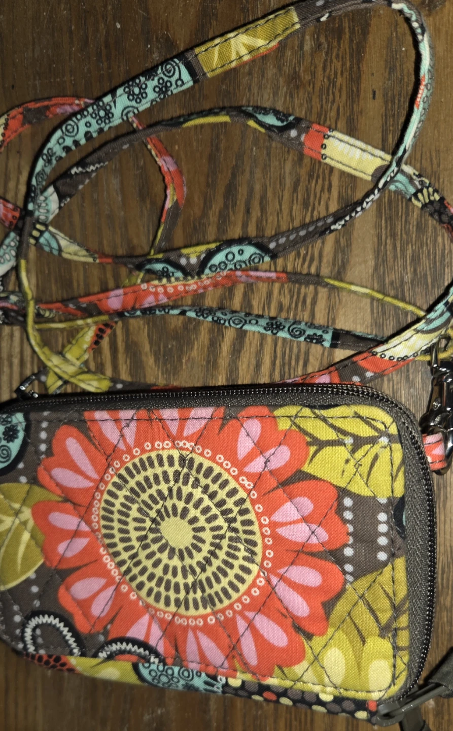 Vera Bradley Floral Quilted Wallet/crossbody