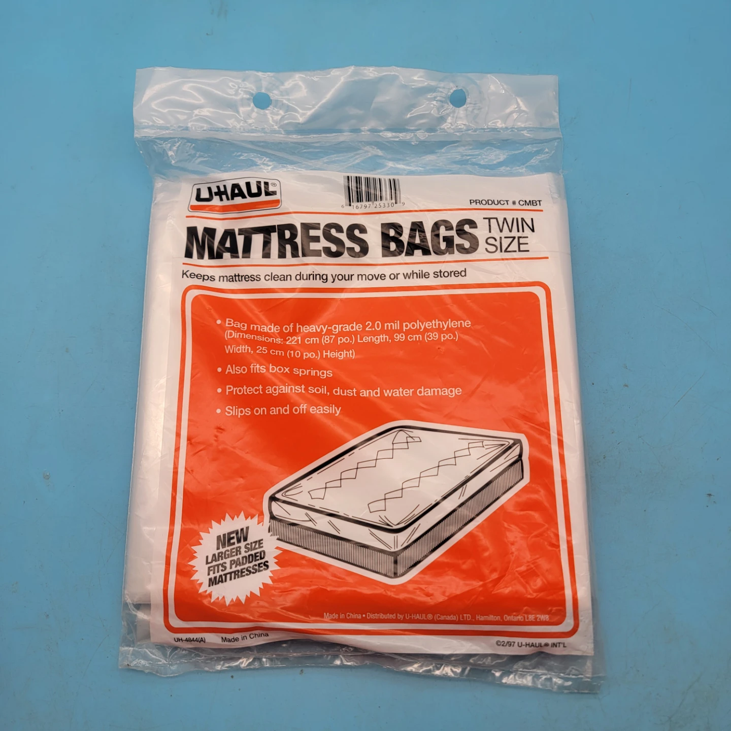 🥳NEW🤩 U-Haul Twin Size Mattress Bag for moving or storage.