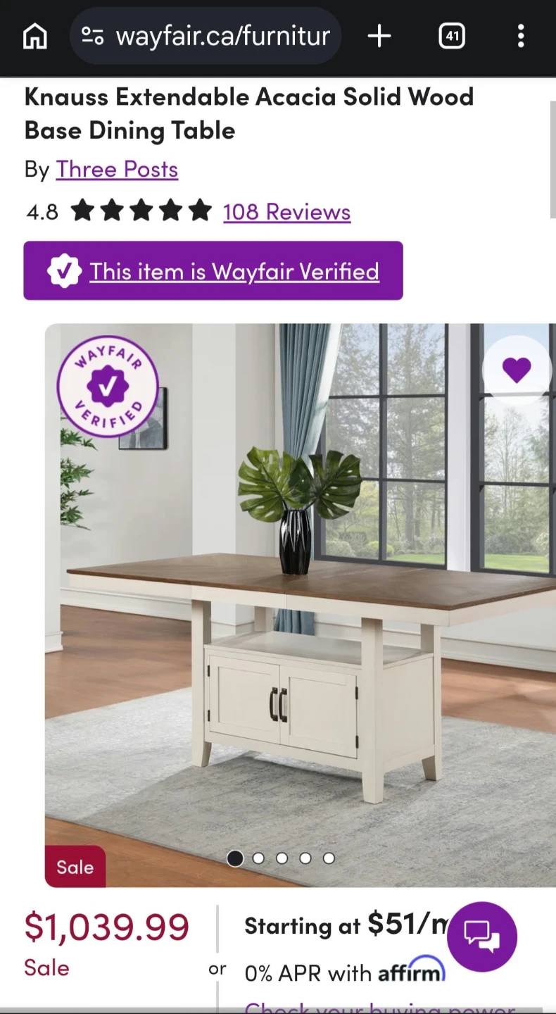 Dining table, extendable, with storage - photo 2