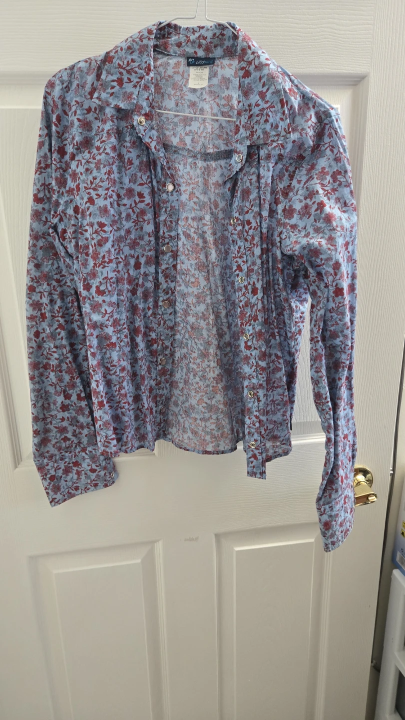 Billabong Floral Print Long Sleeve Shirt