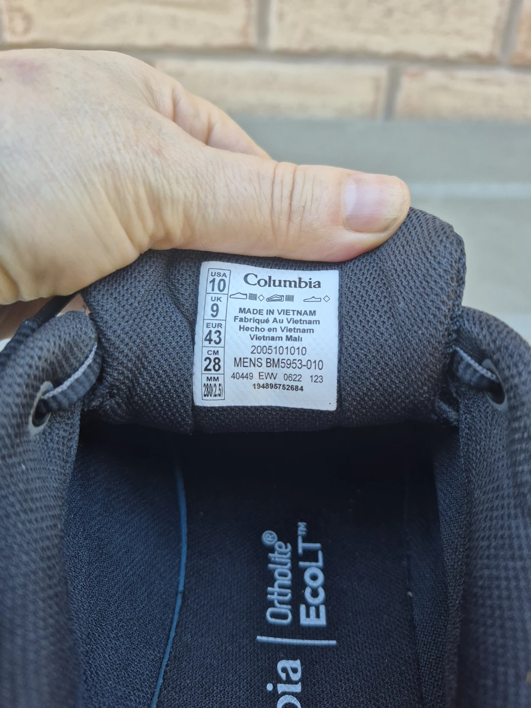 Columbia Men's Trail OutDry Hiking Shoes black - photo 2