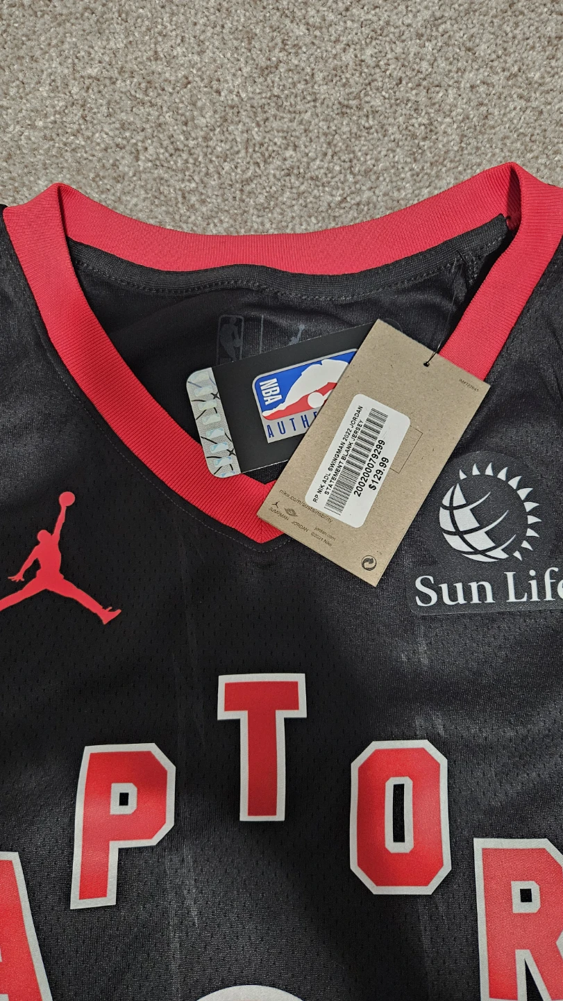 Toronto Raptors RJ Barrett Jersey Size 44 - photo 2