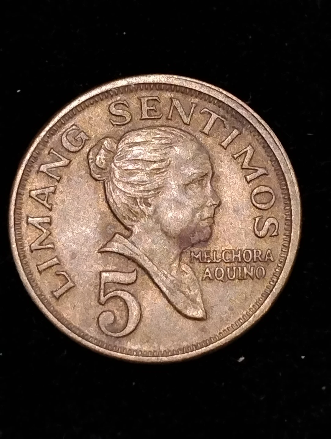 1972 Philippines 5 Sentimos Coin error