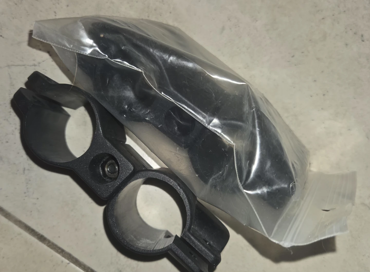 Black Dual Bike Handlebar Extension Mount