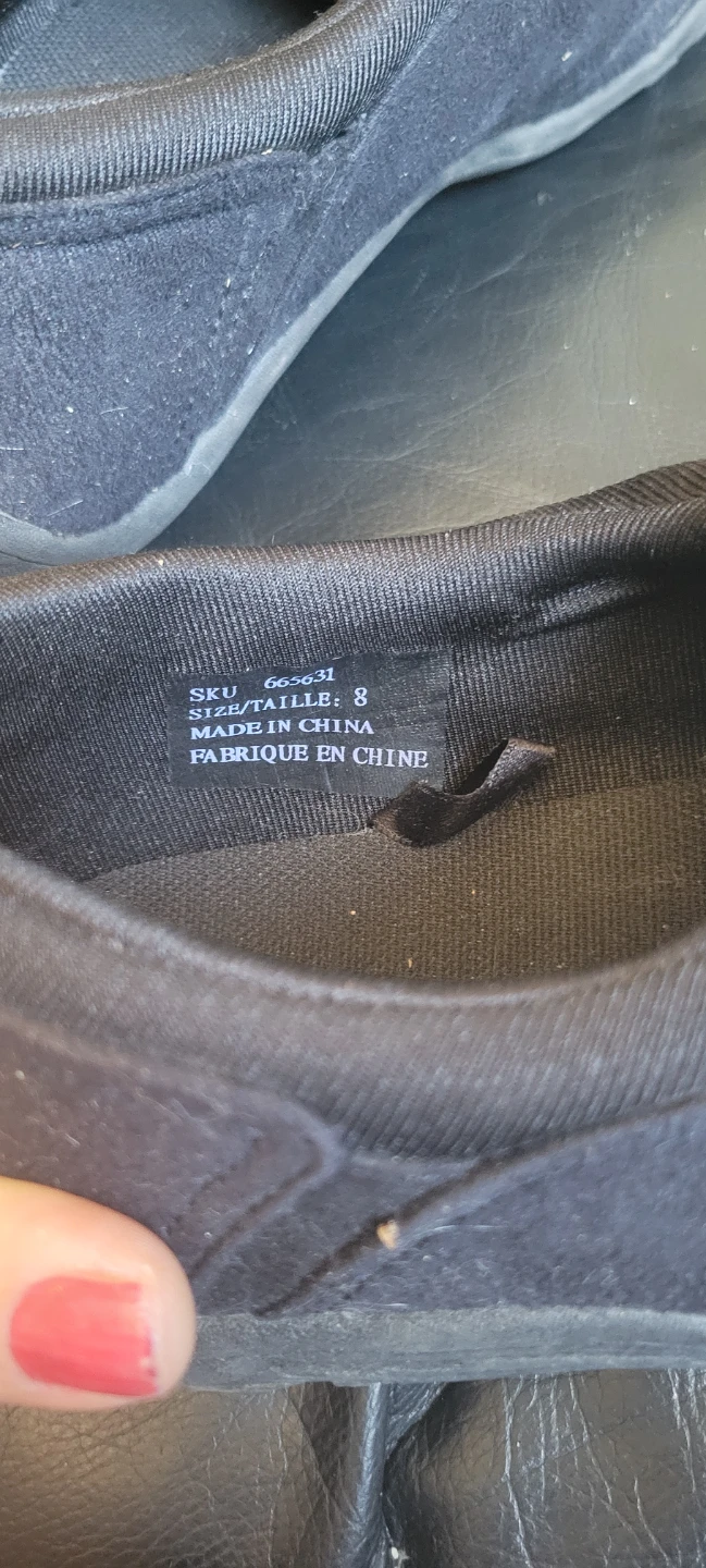 Black Slip-On Shoes Size 8 - photo 2