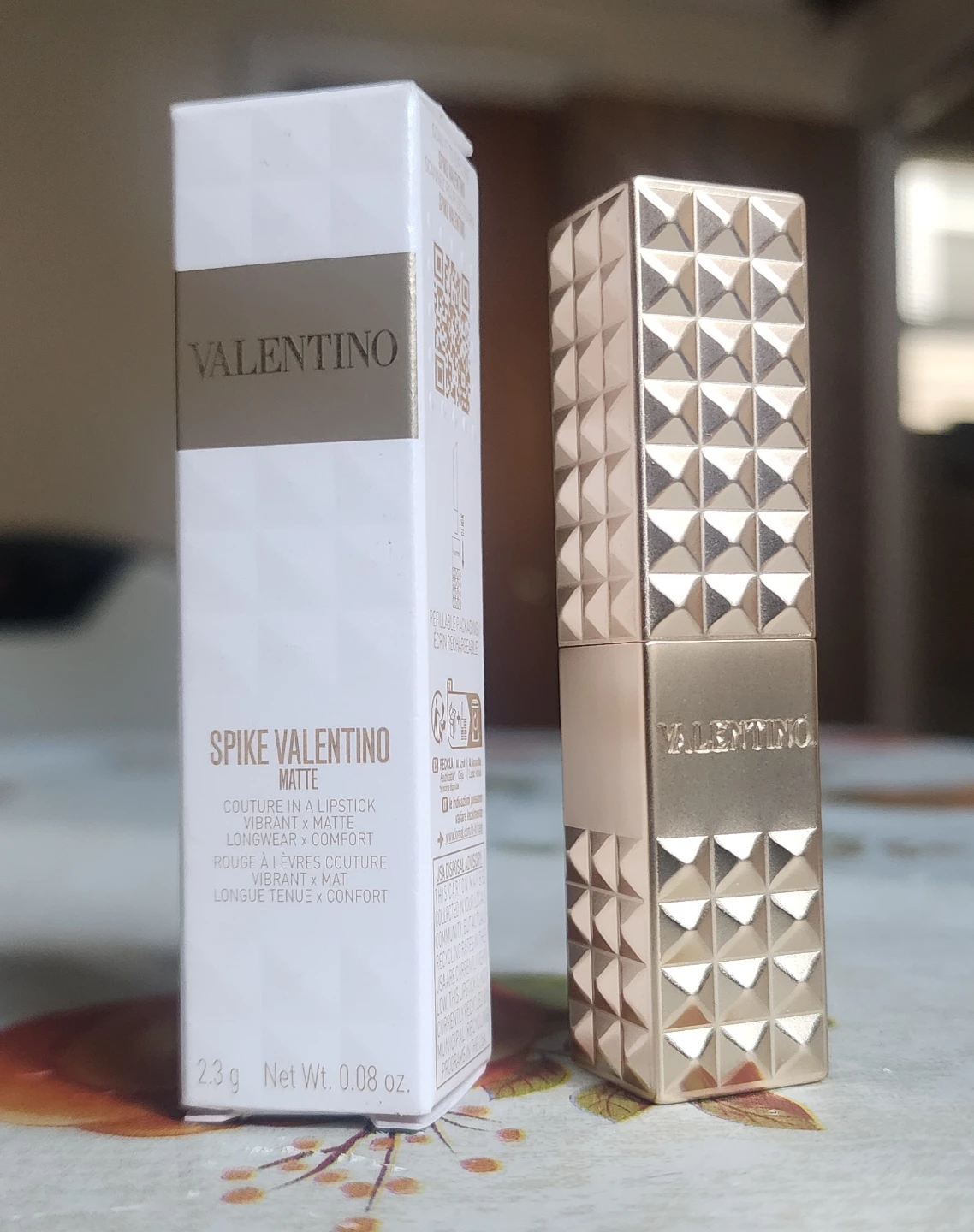 Valentino Spike Matte Lipstick 196A Dramatic Brown - photo 4
