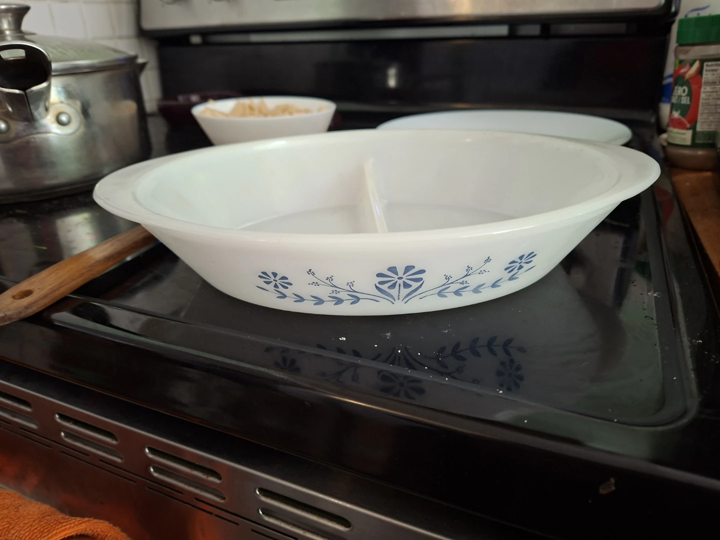 CorningWare Blue Cornflower Divided Dish - photo 3