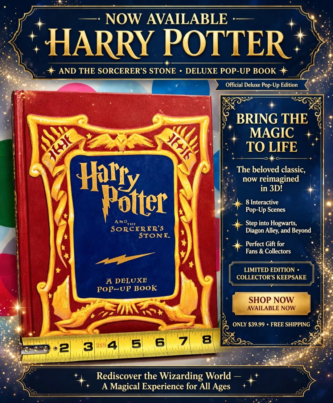 🪄Harry Potter and the Sorcerer's Stone Deluxe Pop-Up Book🪄