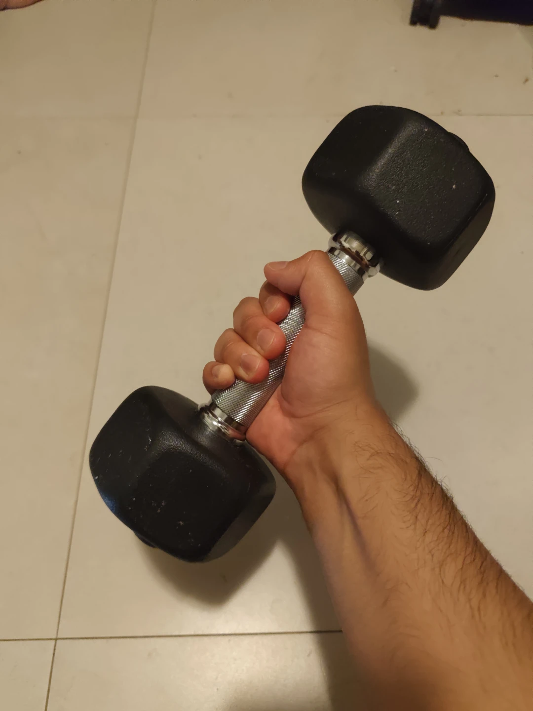 ZIVA 10 lb Rubber Coated Dumbbell