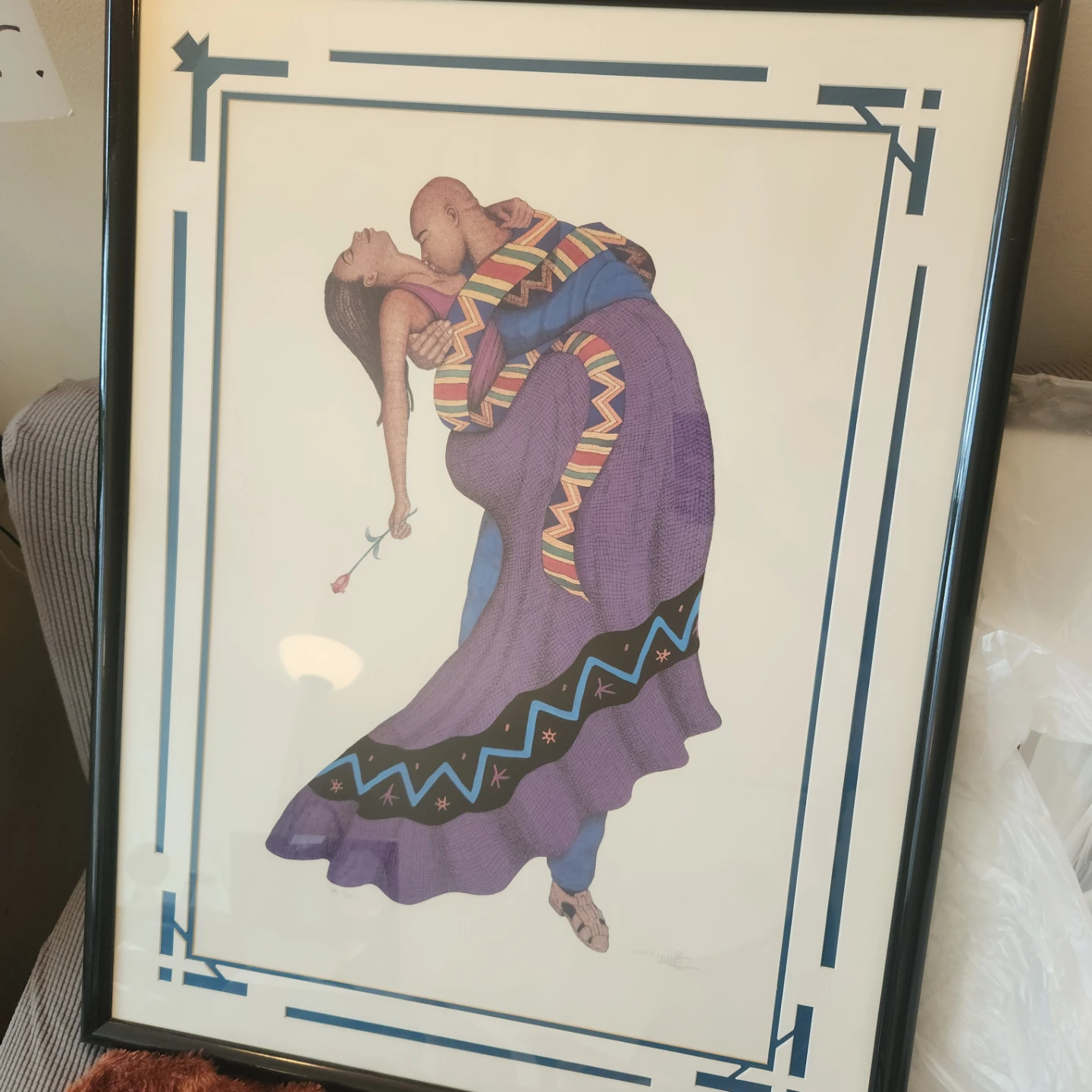 Albert Fennell Framed African American Couple Art Print