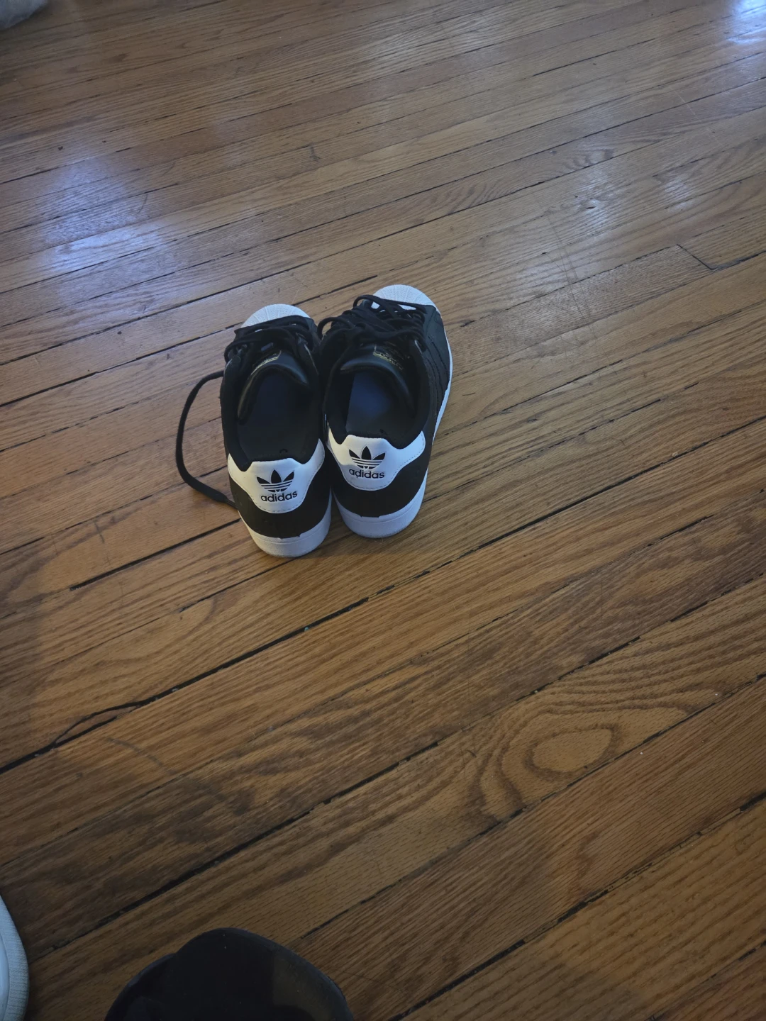Adidas Superstar Sneakers Black and White Size 7 - photo 5
