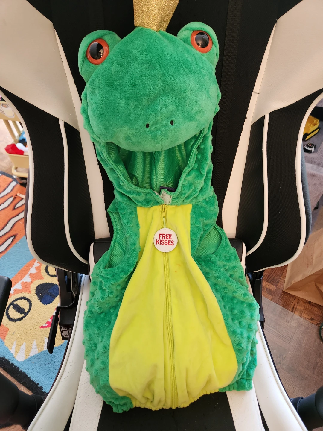 Green Frog Prince Plush Hooded Costume 18-24M