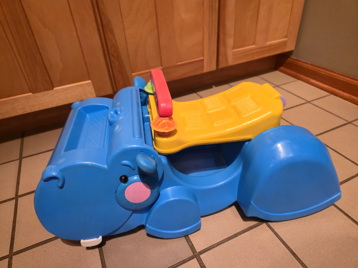 Fisher-Price Gobble & Go Hippo Ride-On Push Toy - photo 2