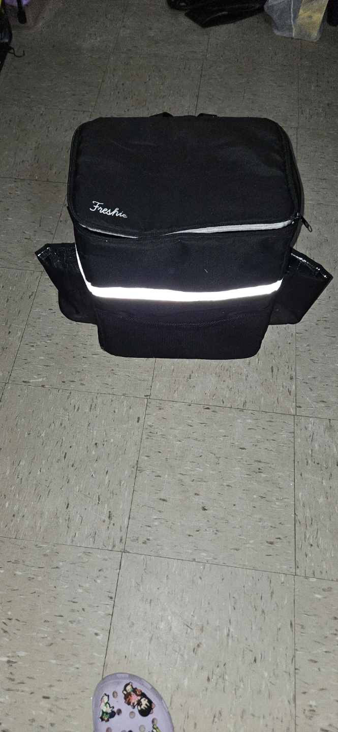 Freshie Insulated Food Delivery & Cooler Bag – Hot/Cold – Black