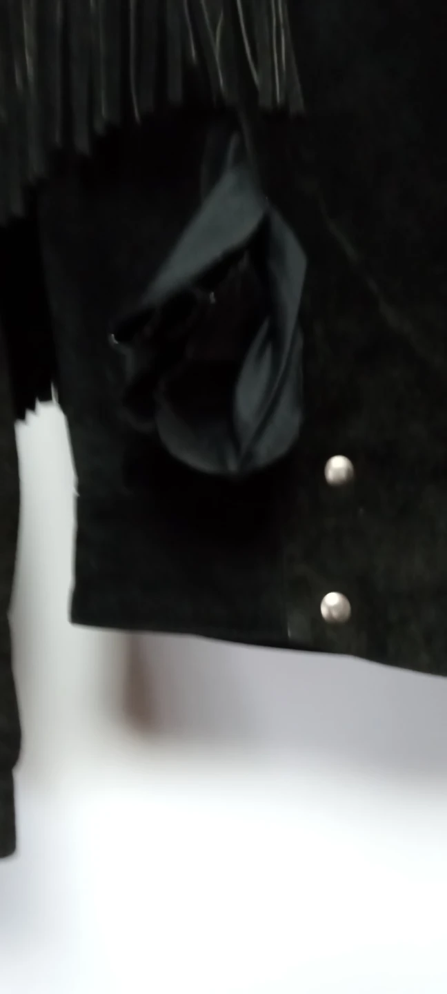 Black Suede Fringe Jacket - photo 3