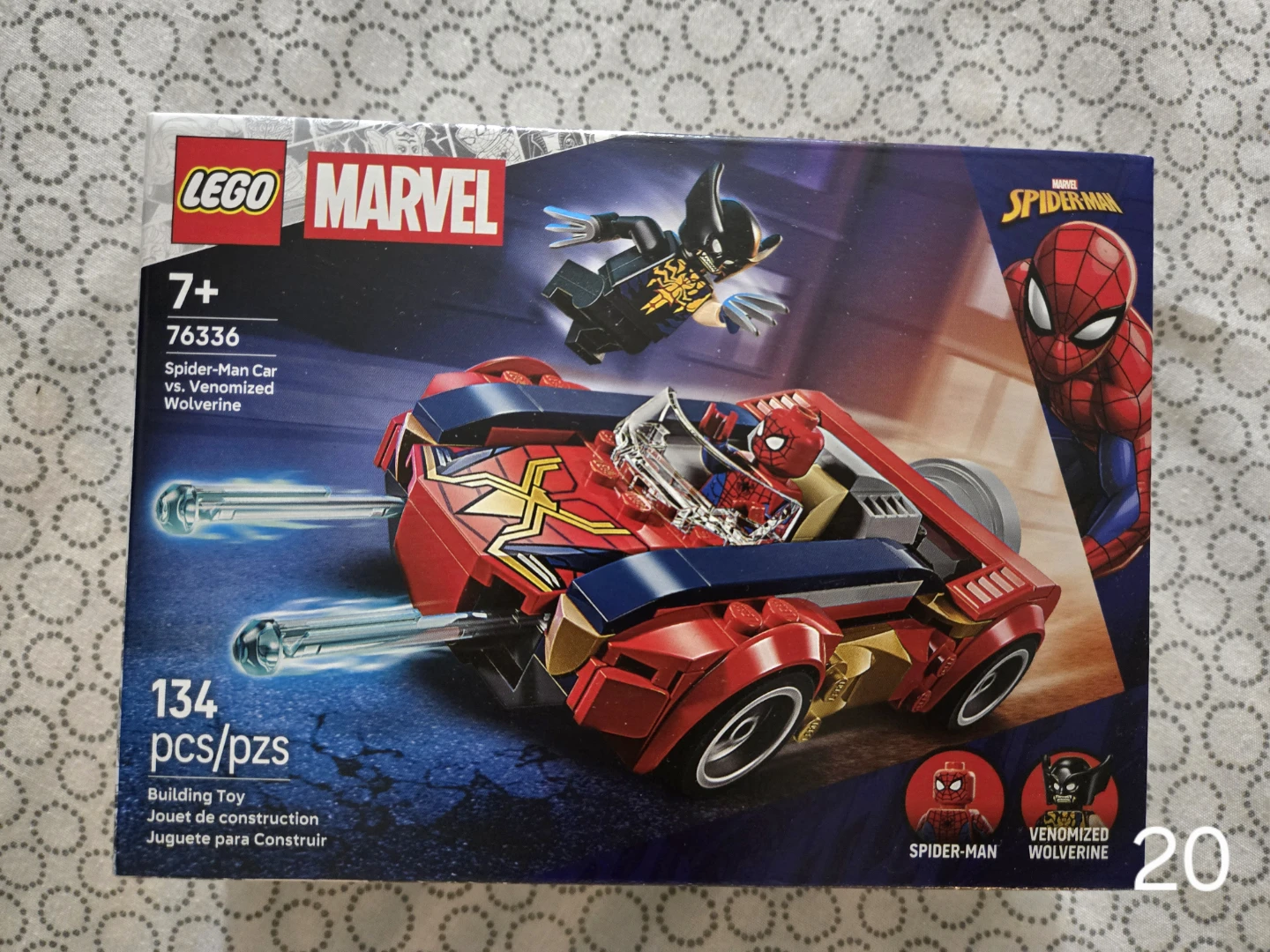 LEGO Marvel Spider-Man Car vs. Venomized Wolverine 76336